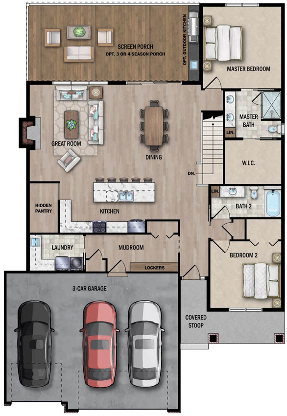 Main Level Floor Plan