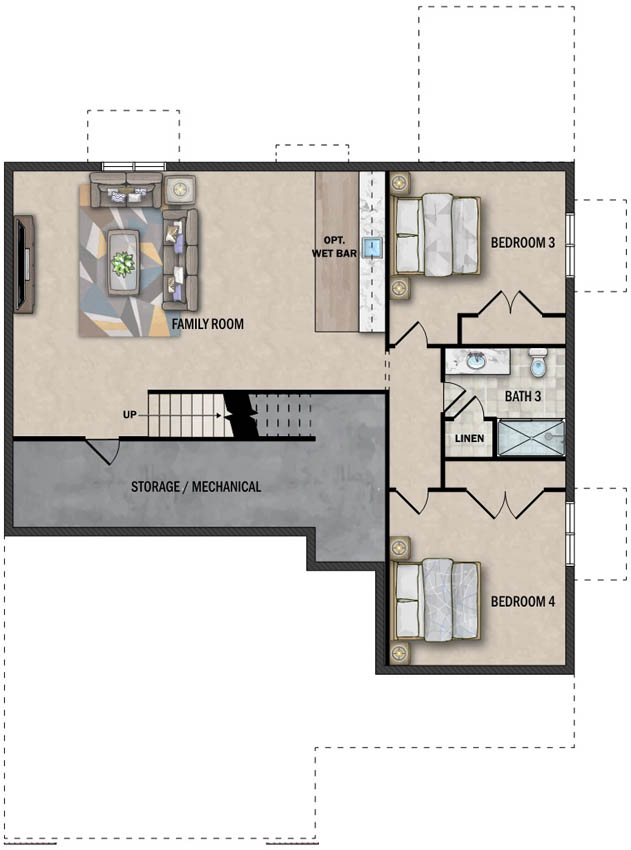 Lower Level Floor Plan