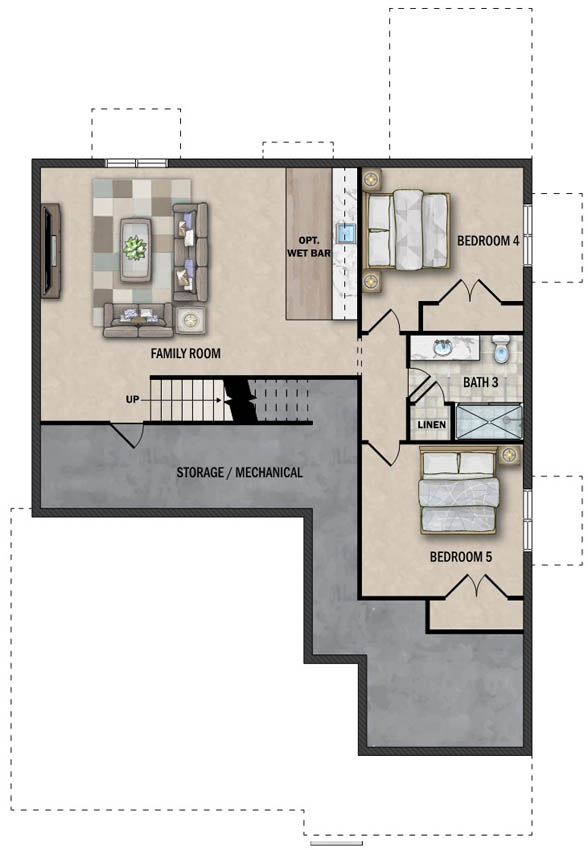 Lower Level Floor Plan