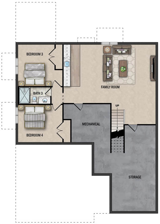 Lower Level Floor Plan