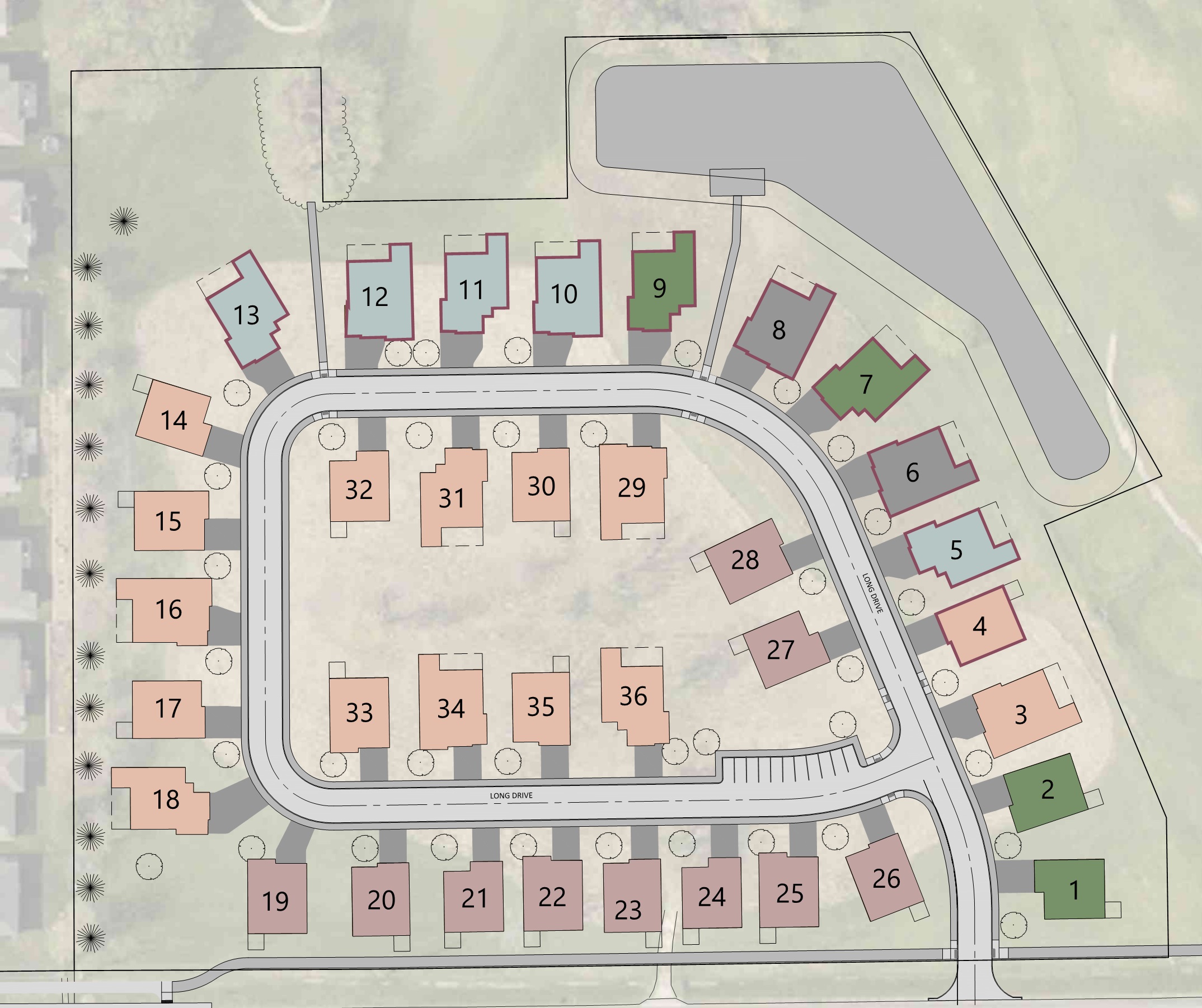 Available house sites in Saddleback Estates