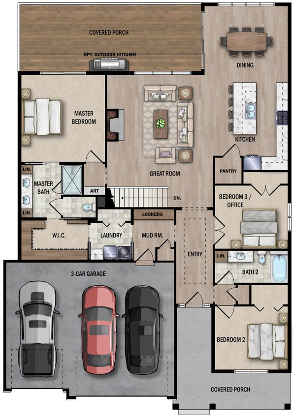 Main Level Floor Plan
